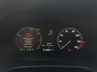 2023 Honda CR-V Hybrid XSE 7-Passenger - Interior Dashboard With Vehicle Running Image